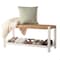 Alaterre Furniture Newport 40in Wood Storage Bench with Handcrafted Woven Rope Seat, White ANNP0550 - alternate 3